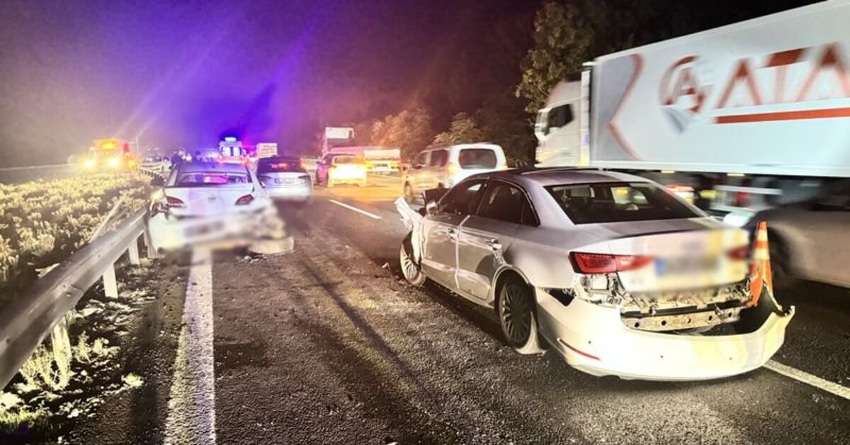Anadolu Otoyolu’nda zincirleme trafik kazası: 5 yaralı