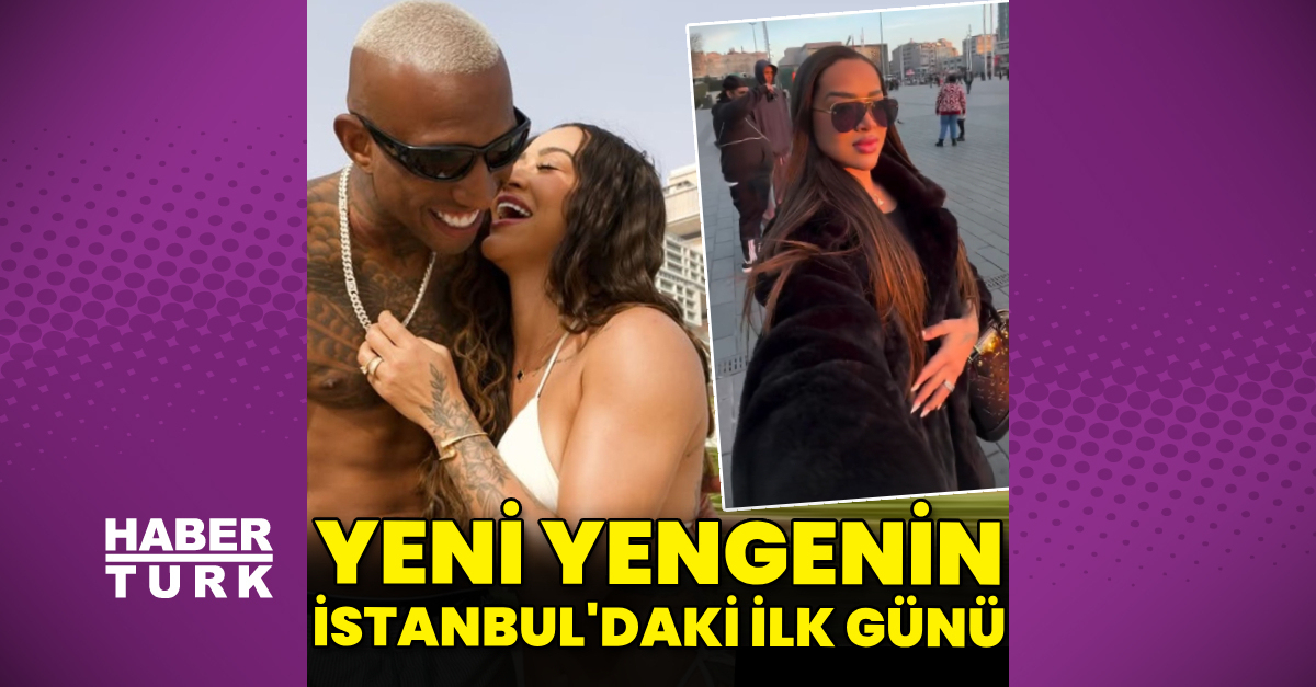 Talisca’nın sevgilisi Taksim’de